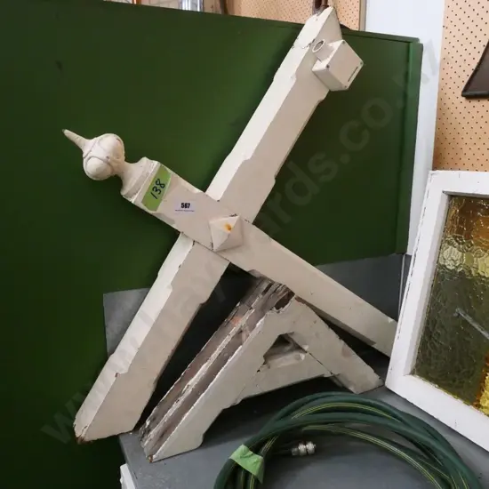 carved wooden part verandah posts, finials and supports