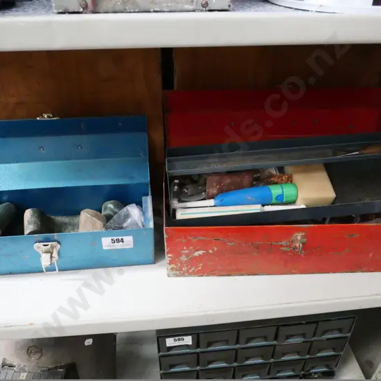 2 toolboxes and contents