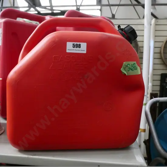 plastic petrol container