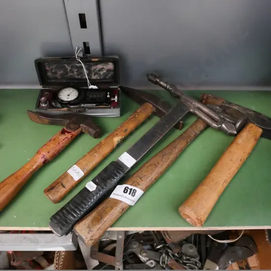 various hammers and a Probator counter