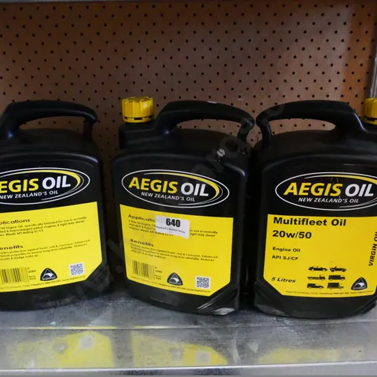 3 bottles of engine oil