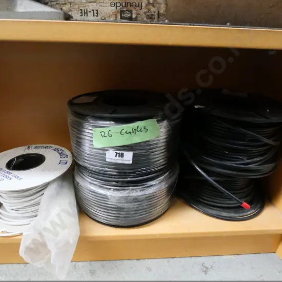 4 rolls of R6 cable and a roll of 4-core cable