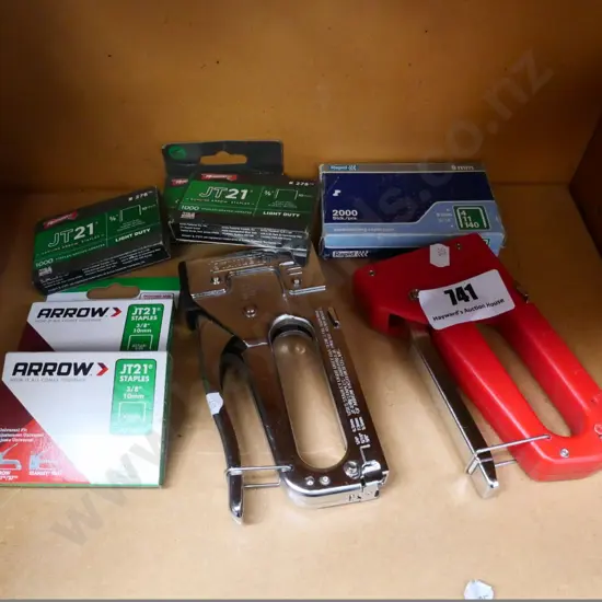 2 staple guns and staples