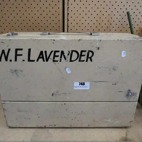 home-made wooden storage box