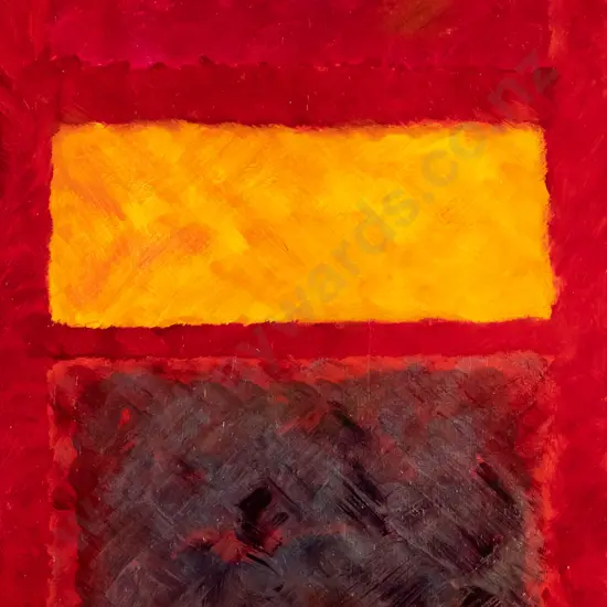 Sarah McKay - acrylic on board - "Core Heat #1" H-470 W-300