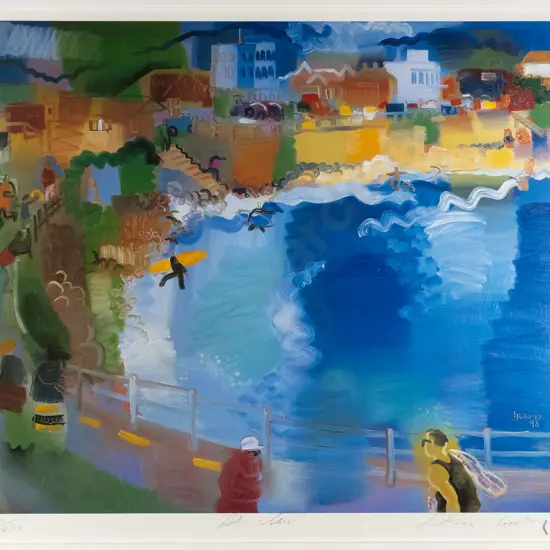 Lindsay Crooks '98 - signed limited edition print 220/450 "St Clair" H-350 W-425