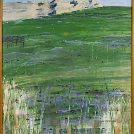 B J Thorpe 1976 - framed watercolour - landscape H-860 W-750