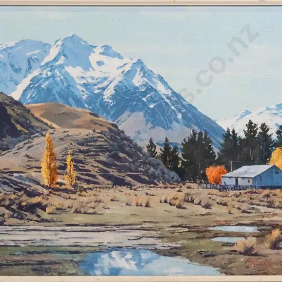 Charlton Edgar - framed oil - "Neumann Range Steeps, Hopkins Valley" H-400 W-520