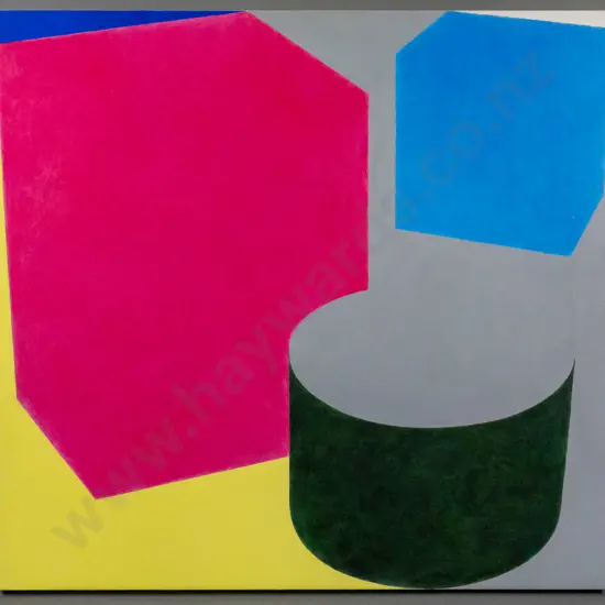 David Jowett - acrylic on boxed canvas - abstract H-680 W-720