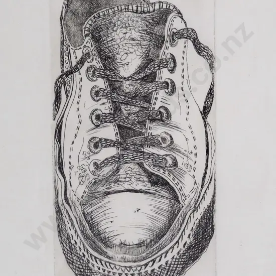 Jo St. Baker 2010 - unframed etching - artist's proof - "Old Friend" H-180 W-85