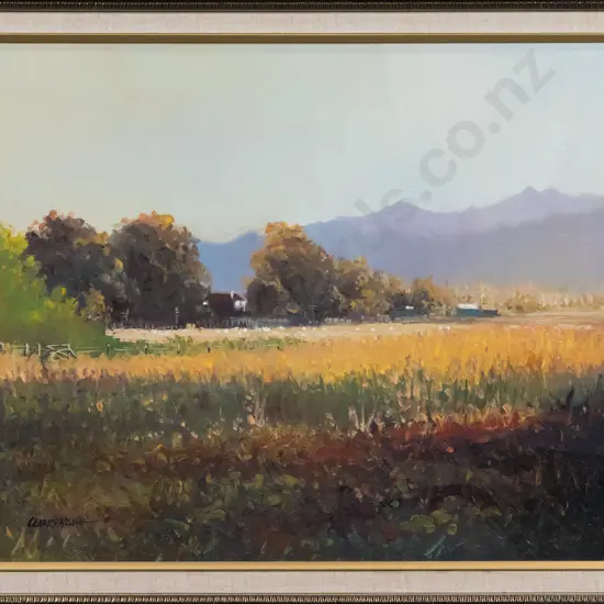 Clarry Neame - framed oil - landscape H-390 W-490