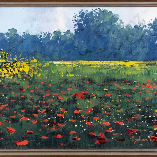Graham Brinsley '97 - framed oil - landscape H-210 W-340