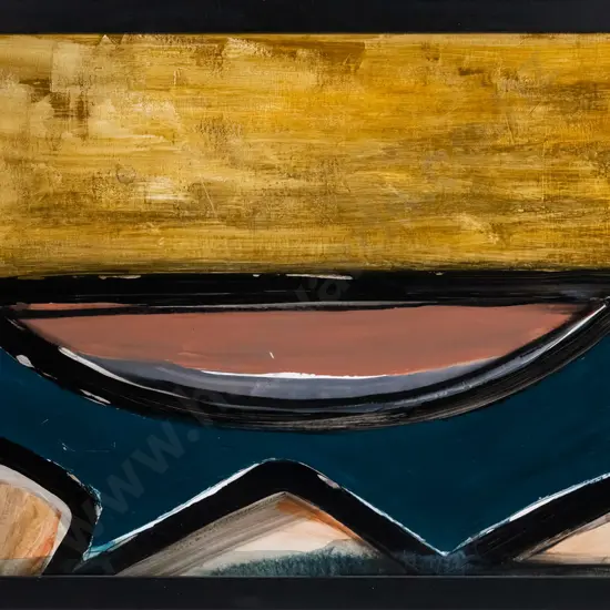 Des Robertshaw - framed oil - "Still Life" H-500 W-740