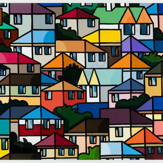 Nic Dempster 2016  - framed oil - Our First Home H-280 W-400