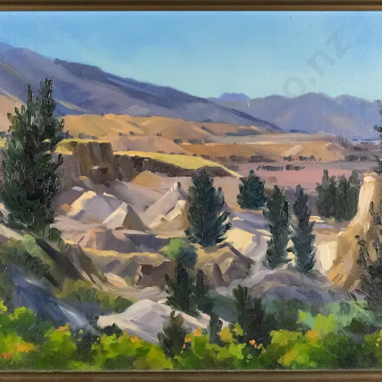 Ian Smith - framed oil - "Bannockburn" H-280 W-380