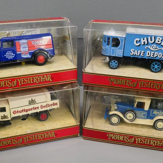 Matchbox Models of Yesteryear - 4 delivery trucks