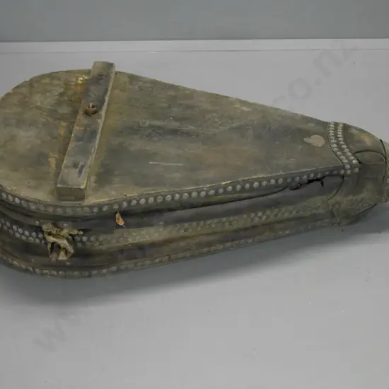 vintage very large forge bellows - deterioration to leather L-1370 W-840