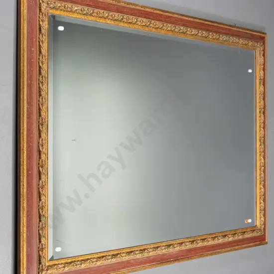gilt framed bevelled edge wall mirror H-1250 W-960