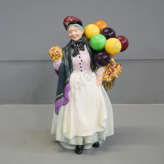 Royal Doulton balloon seller figure - "Biddy Penny Farthing" No. HN1843 H-230