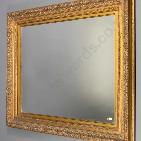 gilt framed wall mirror H-830 W-980