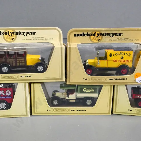 Matchbox Models of Yesteryear - 5 delivery trucks