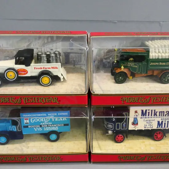 Matchbox Models of Yesteryear - 4 delivery trucks