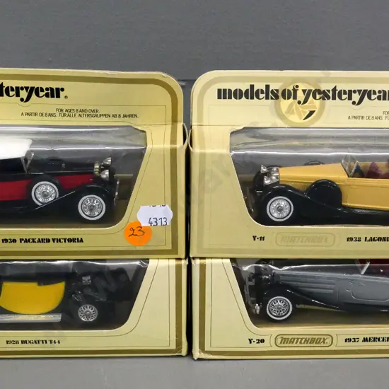 Matchbox Models of Yesteryear - 4 vintage cars