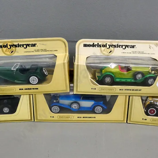 Matchbox Models of Yesteryear - 5 vintage cars