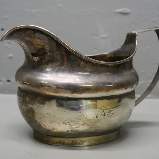 sterling silver creamer jug H-100 L-150