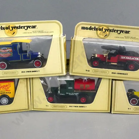 Matchbox Models of Yesteryear - 5 delivery trucks