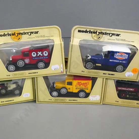 Matchbox Models of Yesteryear - 5 delivery trucks