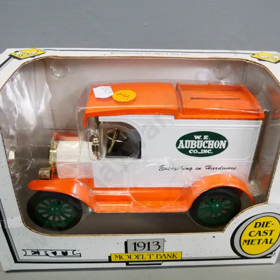 boxed ERTL 1:25 scale die-cast vehicle money box - Model T van