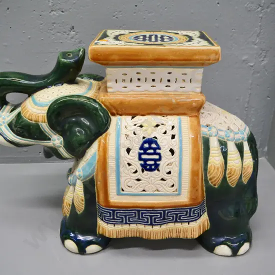 large Asian elephant plant pot stand H-380 L-510 W-210