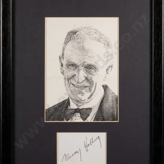 framed & signed Murray Halberg print H-165 W-120