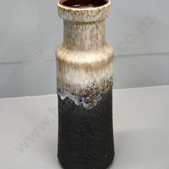 brown German pottery vase H-320