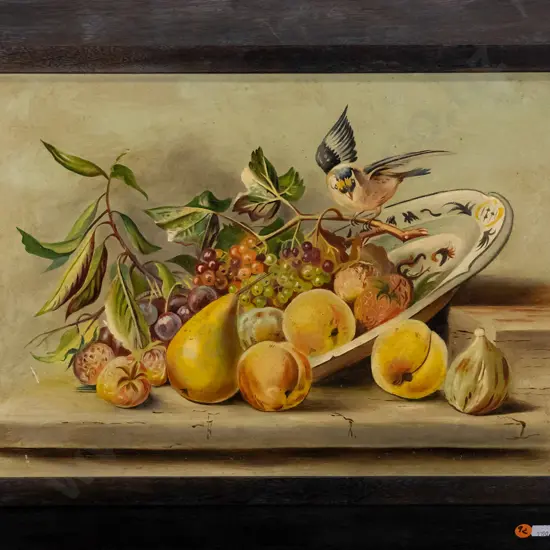 framed oil - still life H-330 W-540