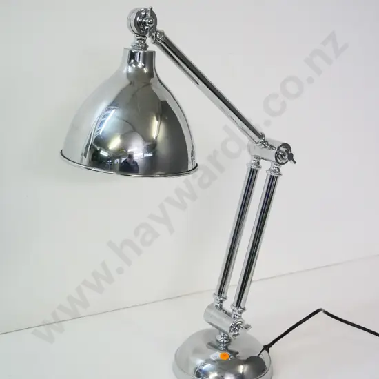 contemporary chrome anglepoise lamp