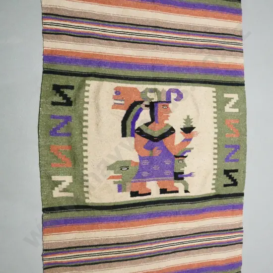 hand woven woolen mat/wall hanging L-1920 W-1200