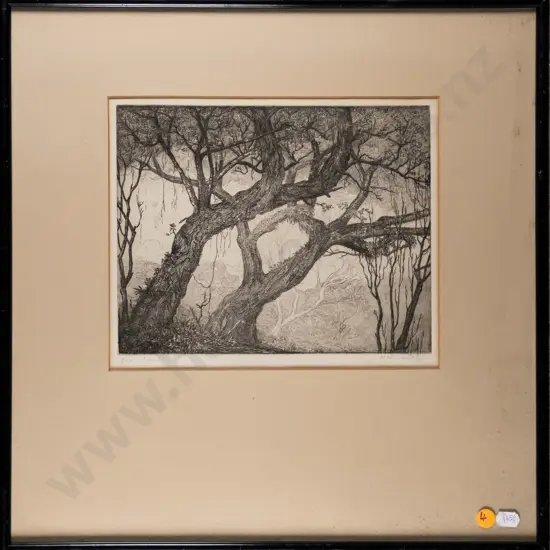 A McClintock - framed etching - Old Identities H-180 W-230