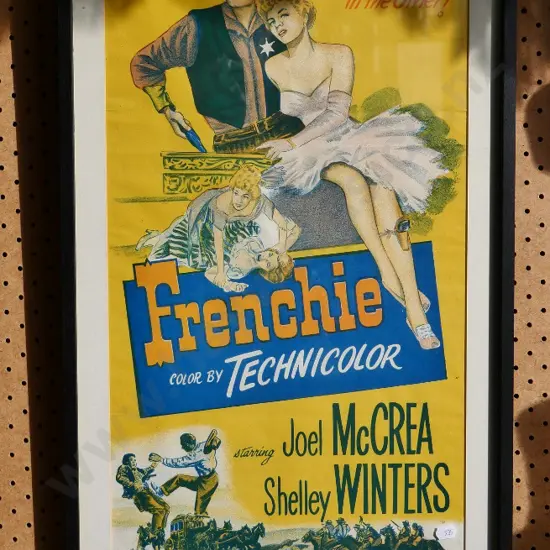 framed vintage movie poster - Frenchie H-720 W-305