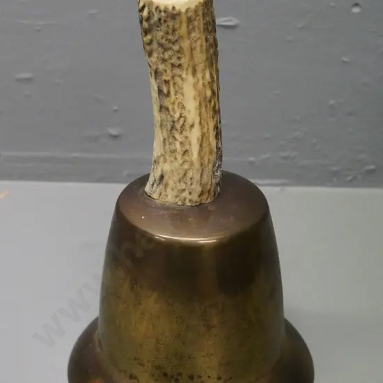 brass bell with horn handle H-230