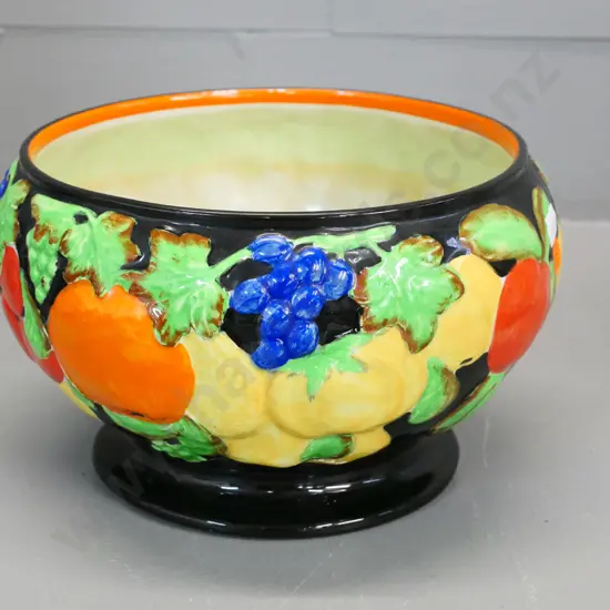 Sheila Gibson Ceres ware hand-painted fruit bowl H-130 Diameter- 220