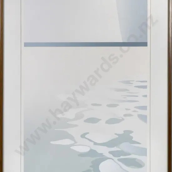 Malcolm Warr '79 - framed ltd edition screenprint 8/43 - "Horizon 7" H-750 W-500