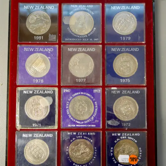 12x New Zealand proof coins