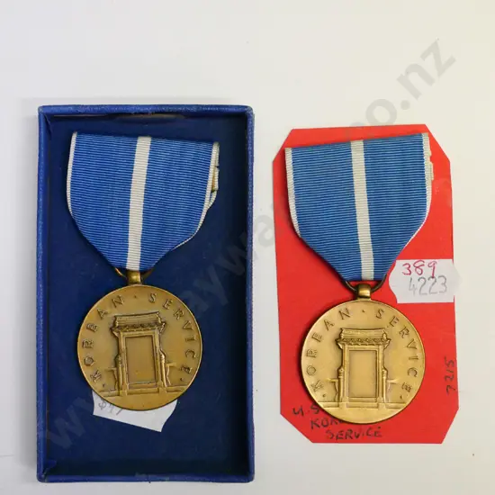2 United States of Amerca 'Korean Service' medals