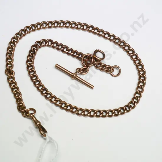 gold fob chain - links stamped 375 (49gm)