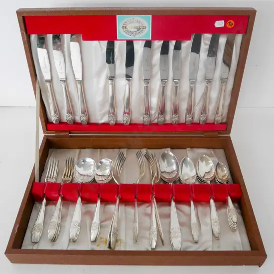 part Silverpride Sheffield cutlery canteen