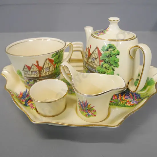 Royal Winton Tudor House breakfast set
