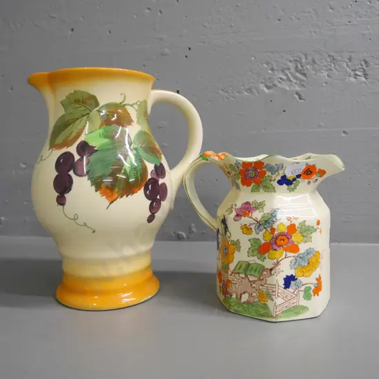 Masons milk jug, Royal Doulton grape themed jug Tallest H-220