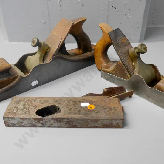 3x vintage wood planes